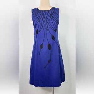 Anthropologie Ojala Original Embroidered Sleeveless Sheath Dress M